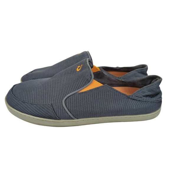 OluKai Mens Nohea‎ Mesh Slip On Shoes Sneakers Gray Comfort EU 46 14 Casual - Picture 2 of 8